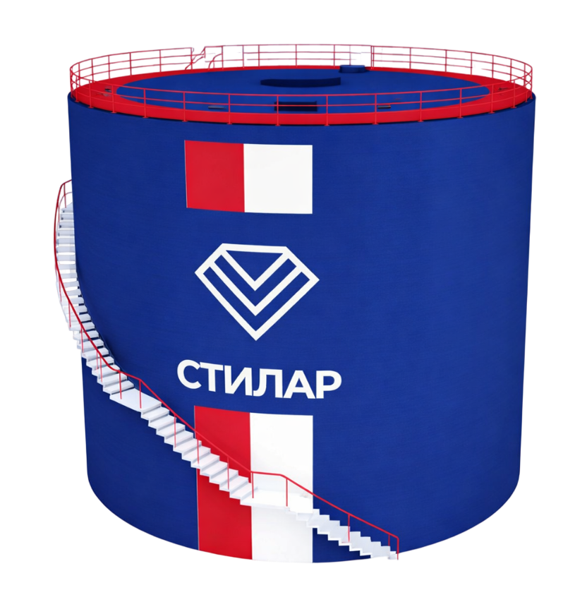 Цельносварной резервуар РВС для аварийного запаса воды 150 м³ от завода-производителя